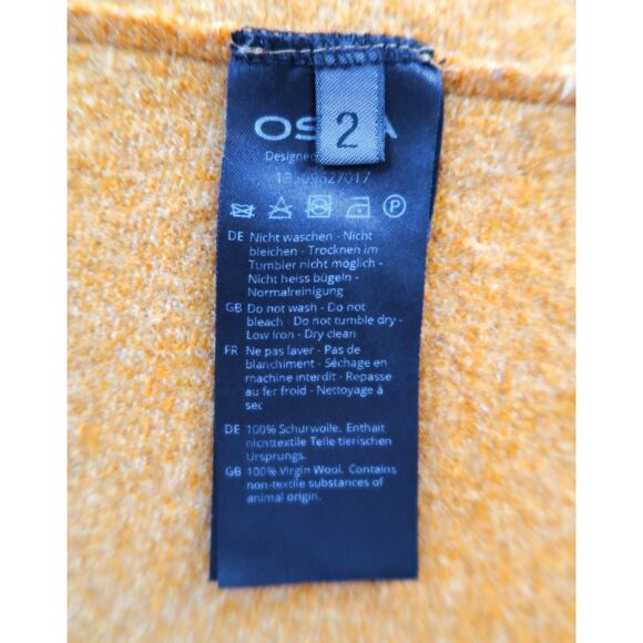 OSKA GERMANY One Button Boiled Wool Vest Sleeveless Jacket YOOX 2 M $369 - Picture 9 of 9